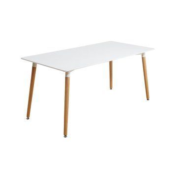 Стіл обідній ВЕЗУВІЙ MDF 100*70, білий