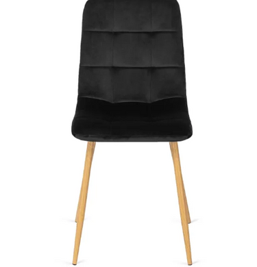 Стілець оксамитовий MEBEL ELITE FREDY Velvet Чорний