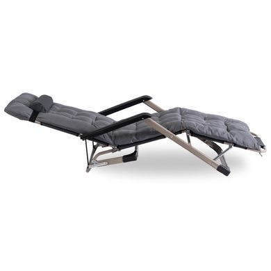 Складаний шезлонг MEBEL ELITE EDISON Сірий