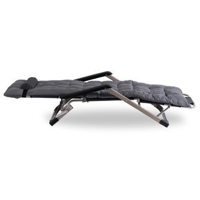 Складаний шезлонг MEBEL ELITE EDISON Сірий