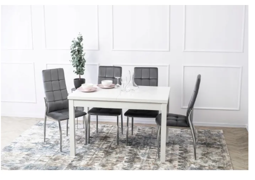 Стол раскладной MEBEL ELITE SKUBI 120-160х75 см белый