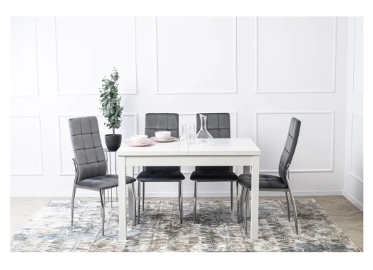 Стол раскладной MEBEL ELITE SKUBI 120-160х75 см белый