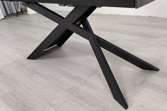 Стіл INTARSIO MADISON CERAMIC 160(240)*90 Чорний мат/Чорний