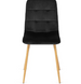 Стілець оксамитовий MEBEL ELITE FREDY Velvet Чорний