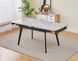 Стол INTARSIO OSLO CERAMIC 120(180)*80 серый глянец/черный каркас