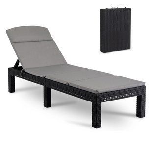 Складной шезлонг MEBEL ELITE LUIZJANA Черный