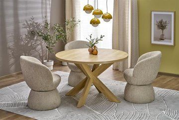 Стiл MORUS 120*120 Натуральний HALMAR
