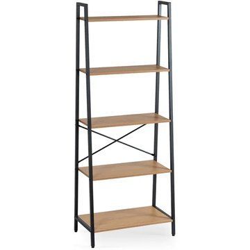 Стеллаж MEBEL ELITE ERVA Золотой дуб / Черный