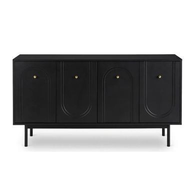 Комод MEBEL ELITE MARLEN 155 см Чорний