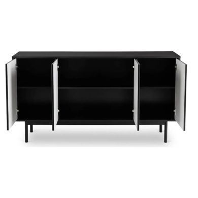 Комод MEBEL ELITE MARLEN 155 см Чорний