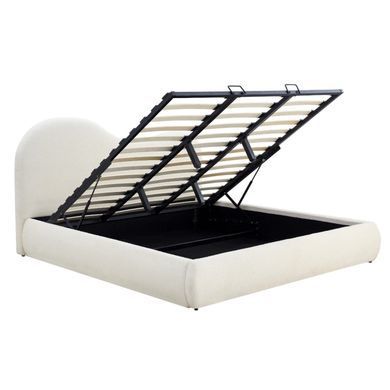 Ліжко MEBEL ELITE TALINN Boucle 180x200 см Кремовий