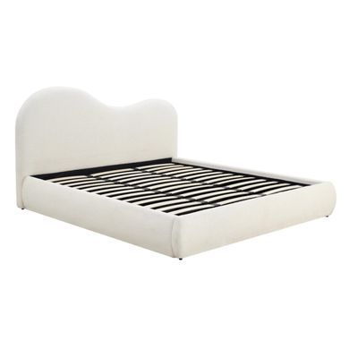 Ліжко MEBEL ELITE TALINN Boucle 180x200 см Кремовий