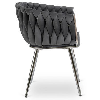 Обеденный стул MEBEL ELITE SORELLA Welur Серый