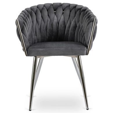 Обеденный стул MEBEL ELITE SORELLA Welur Серый