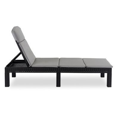 Складаний шезлонг MEBEL ELITE LUIZJANA Чорний