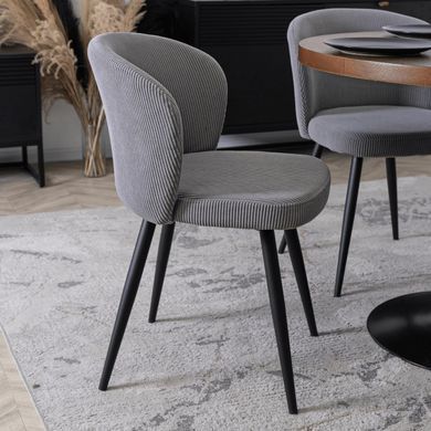 Стілець MEBEL ELITE HAILEY Velvet Сірий