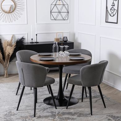 Стілець MEBEL ELITE HAILEY Velvet Сірий