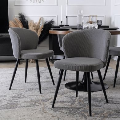 Стілець MEBEL ELITE HAILEY Velvet Сірий