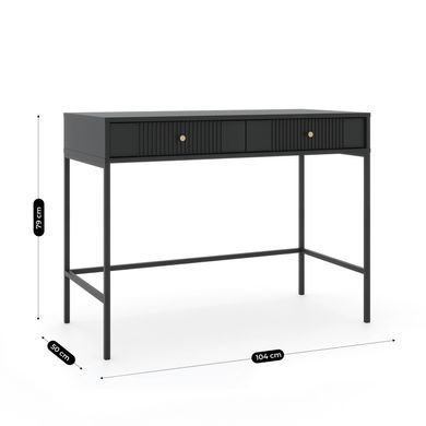 Туалетний стіл MEBEL ELITE SOFT Чорний