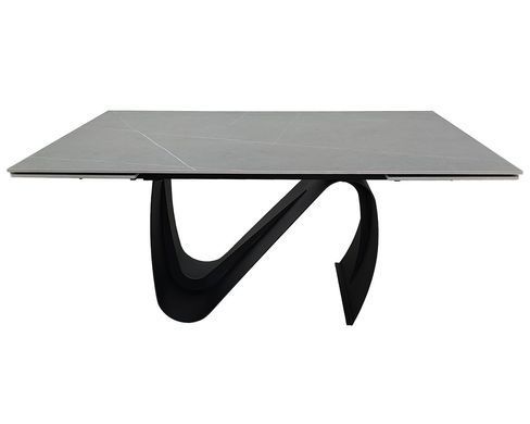 Стіл INTARSIO JULIAN CERAMIC 160(240)*90 Сірий мат/Чорний