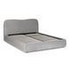 Ліжко MEBEL ELITE BRISTOL Welur 140x200 см Сірий