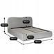 Ліжко MEBEL ELITE BRISTOL Welur 140x200 см Сірий
