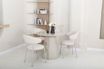 Стол обеденный VETRO TM-200-1 90x90 см Теплый песок