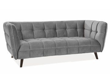 Диван Castello 3 Velvet Серый SIGNAL