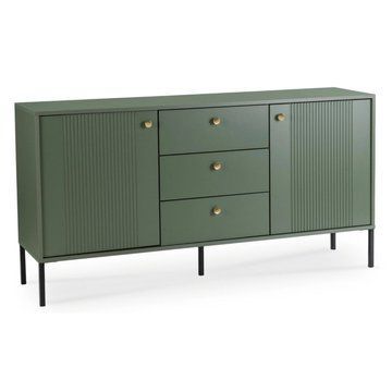 Комод MEBEL ELITE SOFT 2 154 см Зеленый