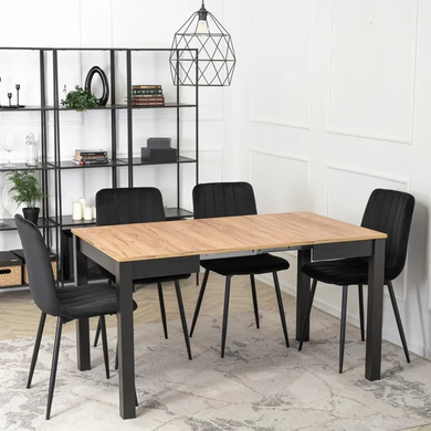 Стіл розкладний MEBEL ELITE BEN 80(200)х80 см Дуб крафт