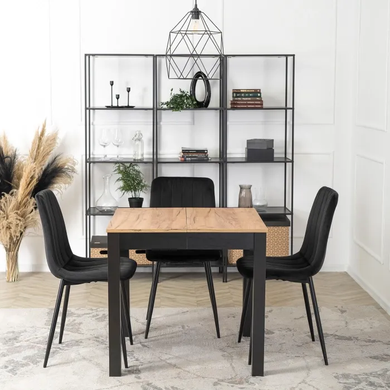 Стіл розкладний MEBEL ELITE BEN 80(200)х80 см Дуб крафт