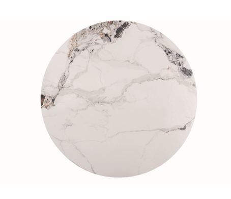 Стіл MURANO CERAMIC 90x90 см Білий Мармур / Хром SIGNAL