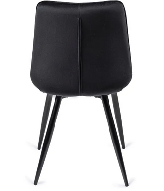 Стілець оксамитовий MEBEL ELITE RIO Velvet Чорний