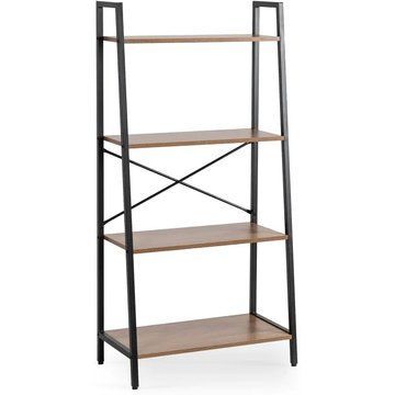 Стеллаж MEBEL ELITE GIA Орех / Черный
