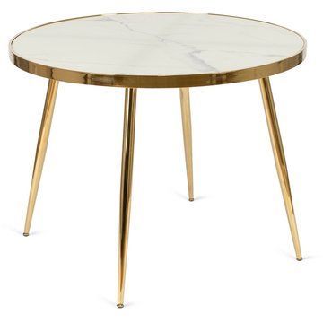 Стіл MEBEL ELITE TINGA Marmur Білий