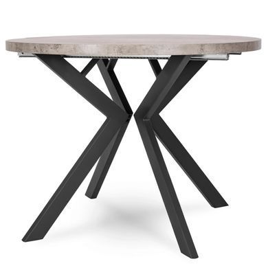 Розкладний обідній стіл MEBEL ELITE DORIAN 80(160)*80 Бетон