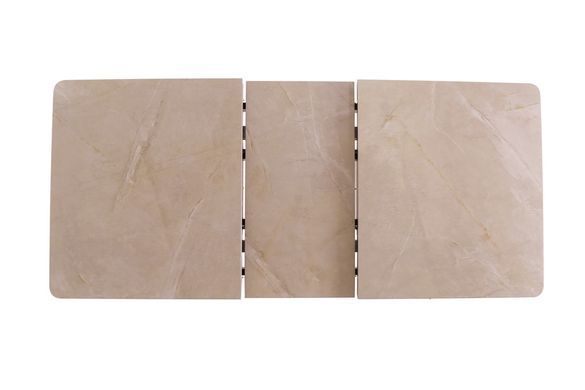 Стол обеденный VETRO TM-89 Калаката Мрамор / Черный 140(180)x80 см