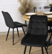 Стілець оксамитовий MEBEL ELITE RIO Velvet Чорний