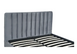 Кровать двуспальная бархатная MEBEL ELITE 160x200 MARI Velvet Серый