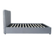 Кровать двуспальная бархатная MEBEL ELITE 160x200 MARI Velvet Серый