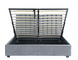 Кровать двуспальная бархатная MEBEL ELITE 160x200 MARI Velvet Серый