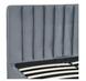 Кровать двуспальная бархатная MEBEL ELITE 160x200 MARI Velvet Серый