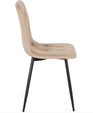 Стілець оксамитовий MEBEL ELITE ROBIN Velvet Бежевий