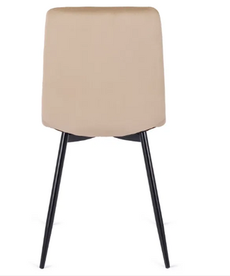 Стілець оксамитовий MEBEL ELITE ROBIN Velvet Бежевий