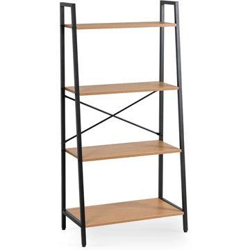 Стеллаж MEBEL ELITE GIA Дуб / Черный