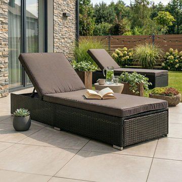 Шезлонг MEBEL ELITE LARGO Чорний