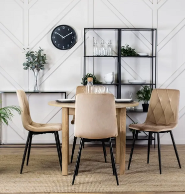 Стілець оксамитовий MEBEL ELITE ROBIN Velvet Бежевий