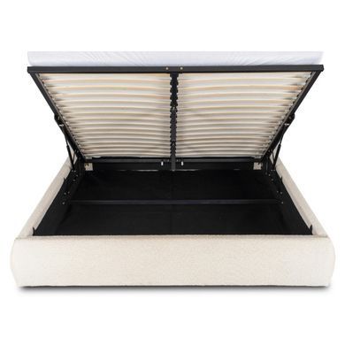 Кровать MEBEL ELITE BRISTOL Boucle 160x200 см Кремовая