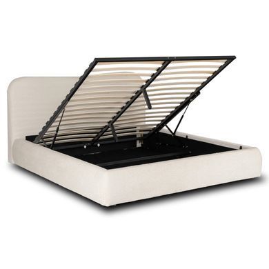 Кровать MEBEL ELITE BRISTOL Boucle 160x200 см Кремовая