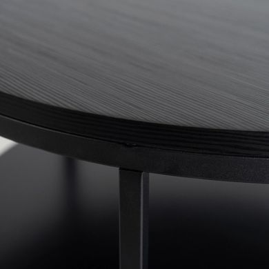 Журнальний стіл MEBEL ELITE BEST Marmur 70*70 см Чорний
